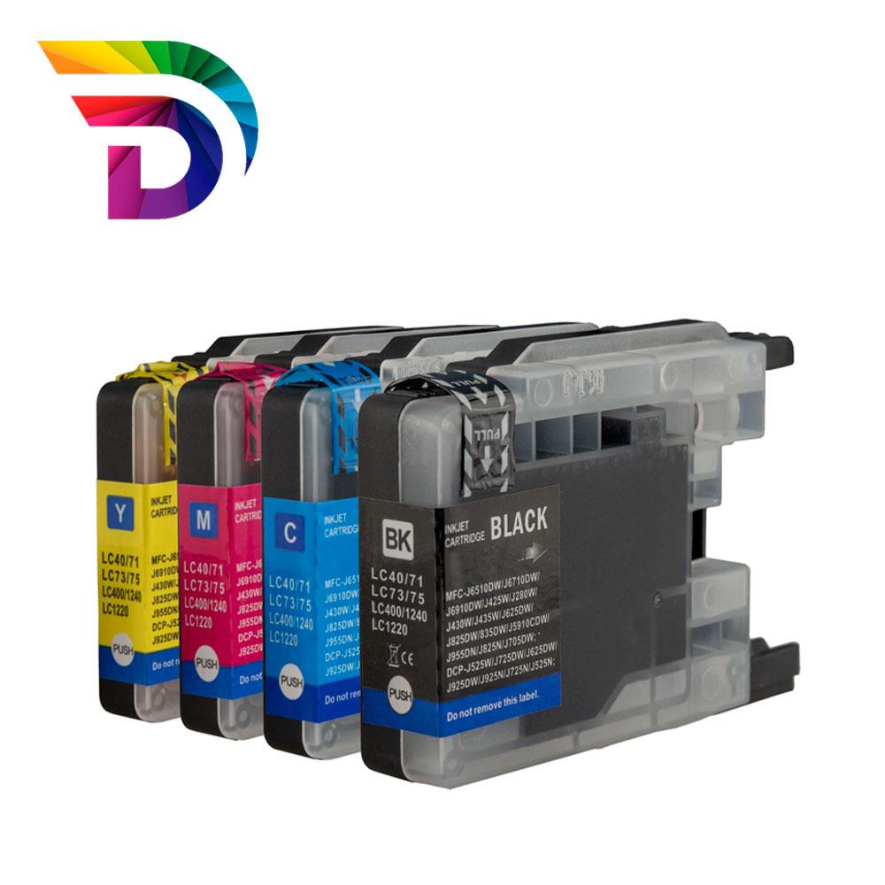 Tinta compatible Dayma para BROTHER LC1220  LC1240 Cian